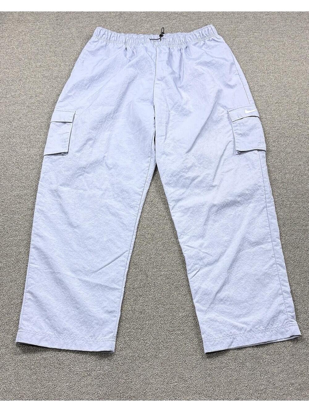 Nike Essential Women’s High Rise Woven Purple Cargo Pants Size L Gorpcore
